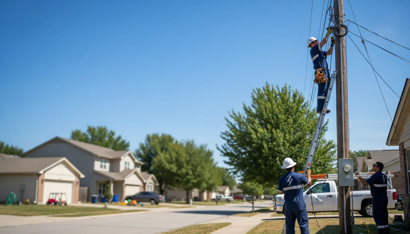 Residential electrician providing installation services in Grafton, ND